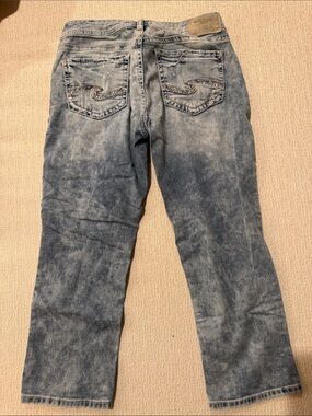 Silver Jeans Faded Blue Relaxed Straight Jeans